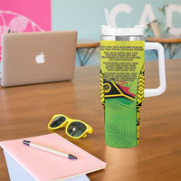 Vanuatu 45th Independence Tumbler With Handle Special Style - Polynesian Pride