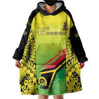 Vanuatu 45th Independence Wearable Blanket Hoodie Special Style - Polynesian Pride
