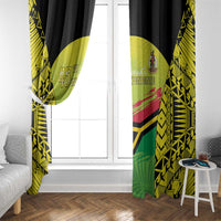 Vanuatu 45th Independence Window Curtain Special Style - Polynesian Pride