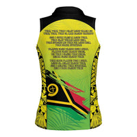 Vanuatu 45th Independence Women Sleeveless Polo Shirt Special Style - Polynesian Pride