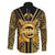 Vanuatu 45th Anniversary Of Independence Family Matching Short Sleeve Bodycon Dress and Hawaiian Shirt Gold Style - Polynesian Pride