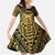 Vanuatu 45th Anniversary Of Independence Family Matching Tank Maxi Dress and Hawaiian Shirt Gold Style - Polynesian Pride