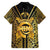 Vanuatu 45th Anniversary Of Independence Family Matching Tank Maxi Dress and Hawaiian Shirt Gold Style - Polynesian Pride