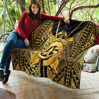 Vanuatu 45th Anniversary Of Independence Quilt Gold Style - Polynesian Pride
