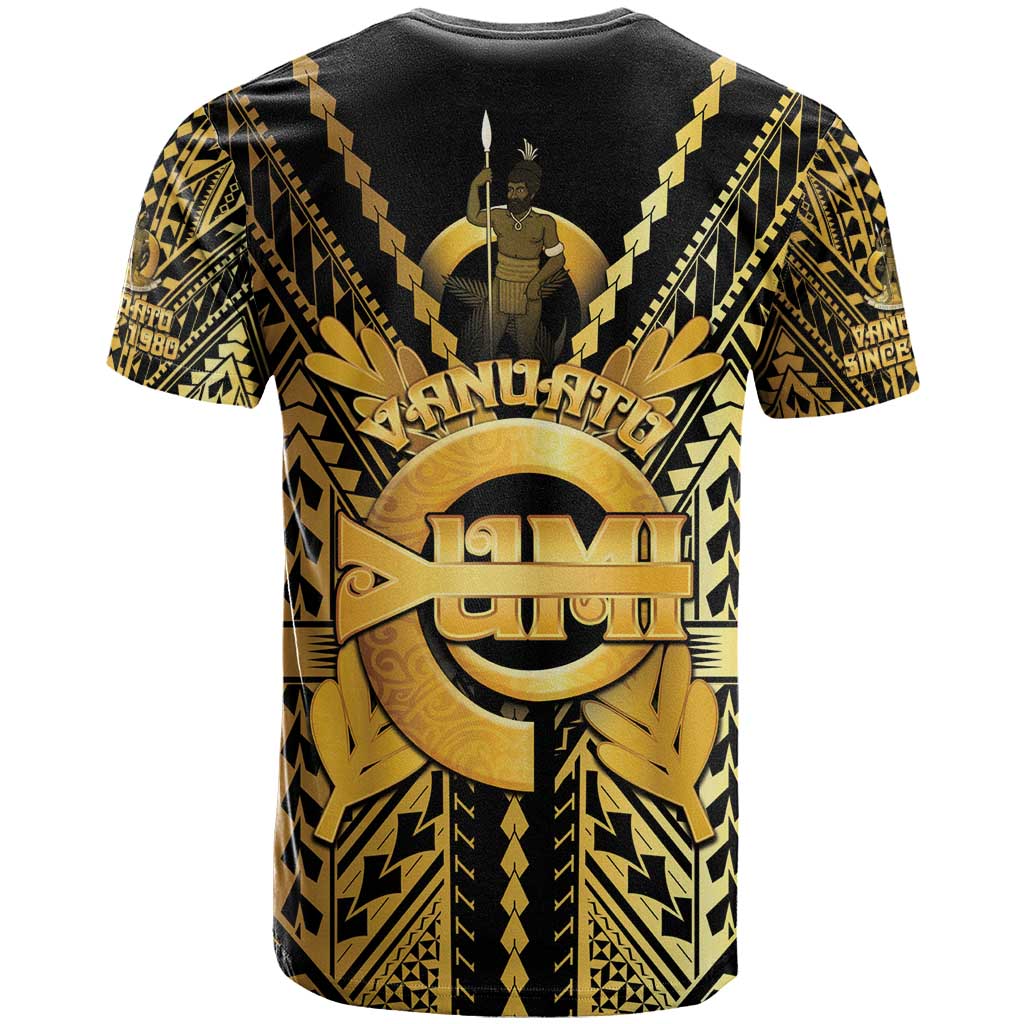 Vanuatu 45th Anniversary Of Independence T Shirt Gold Style - Polynesian Pride