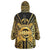 Vanuatu 45th Anniversary Of Independence Wearable Blanket Hoodie Gold Style - Polynesian Pride