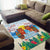 Hawaii And Japan Okinawa Area Rug Aloha Gozaimasu Tiki With Shisa