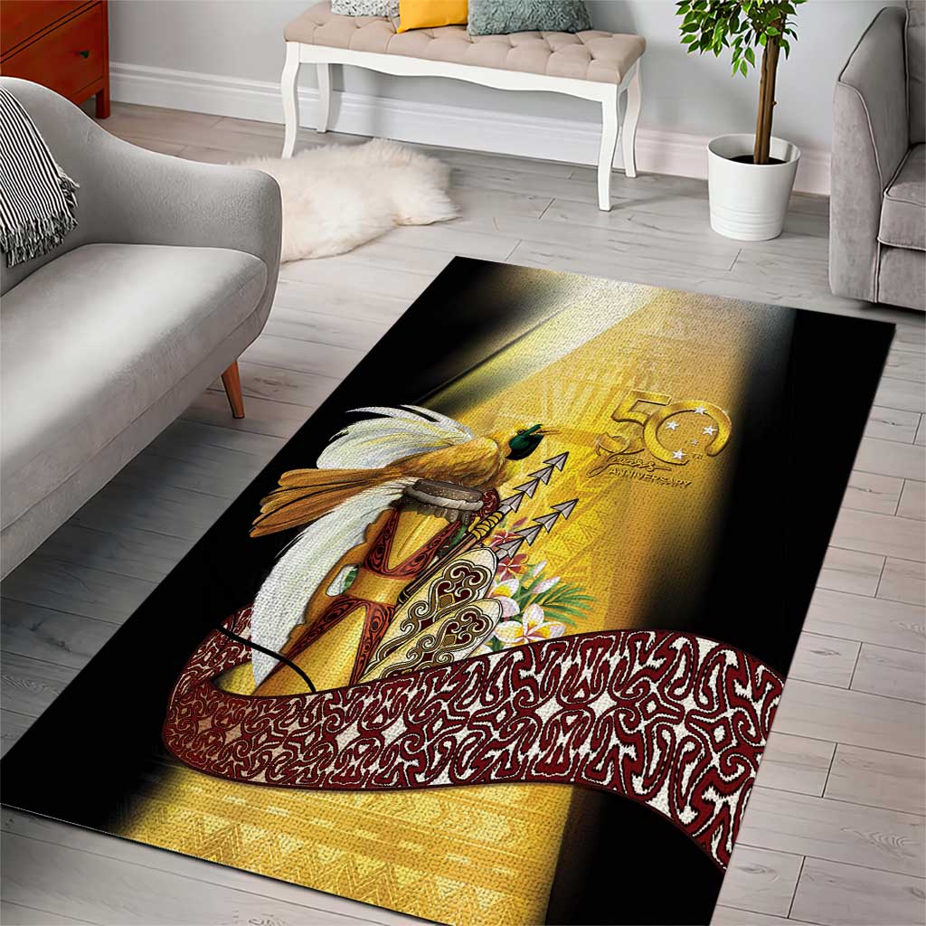 Papua New Guinea Area Rug 50 Years Of Independence - Polynesian Pride