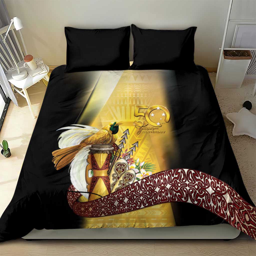 Papua New Guinea Bedding Set 50 Years Of Independence - Polynesian Pride