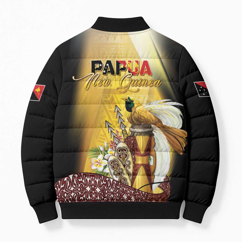 Papua New Guinea Bomber Puffer Jacket 50 Years Of Independence - Polynesian Pride