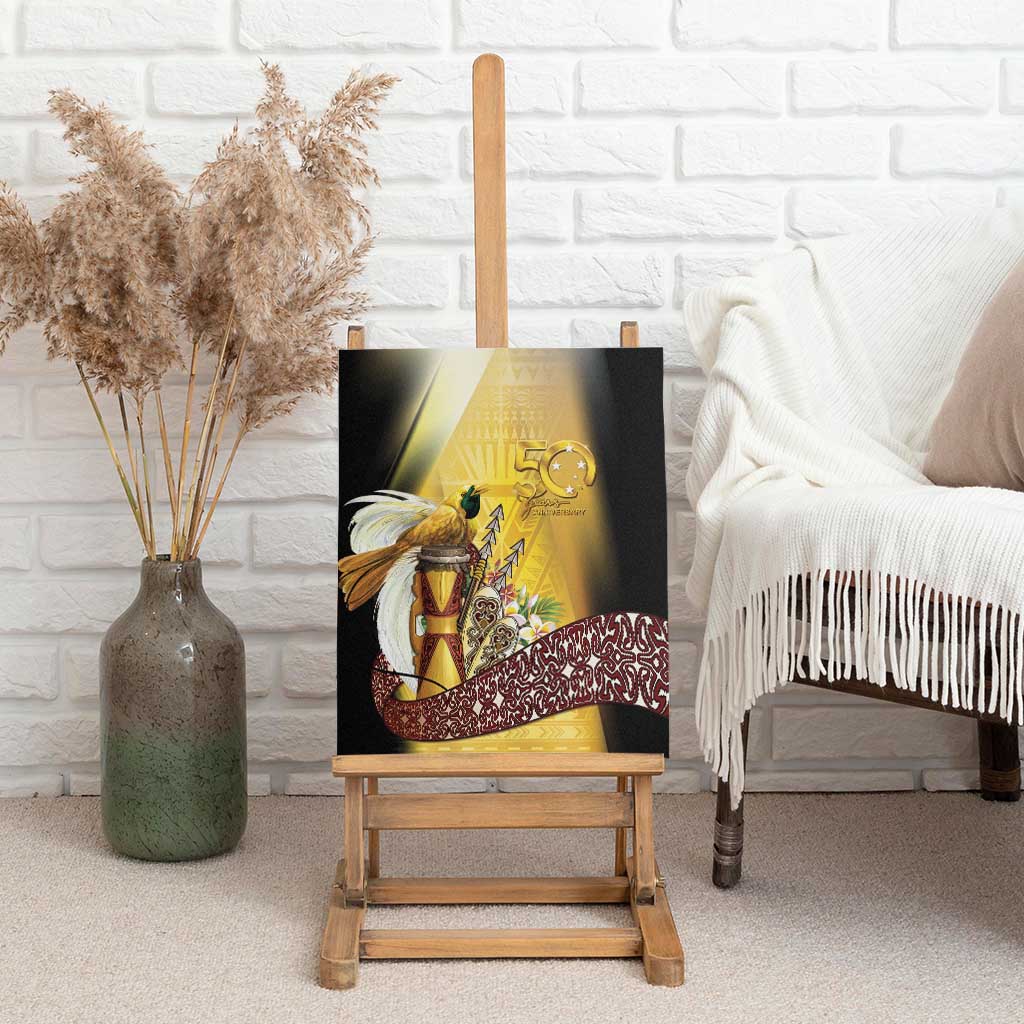 Papua New Guinea Canvas Wall Art 50 Years Of Independence - Polynesian Pride