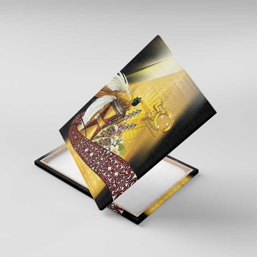 Papua New Guinea Canvas Wall Art 50 Years Of Independence - Polynesian Pride