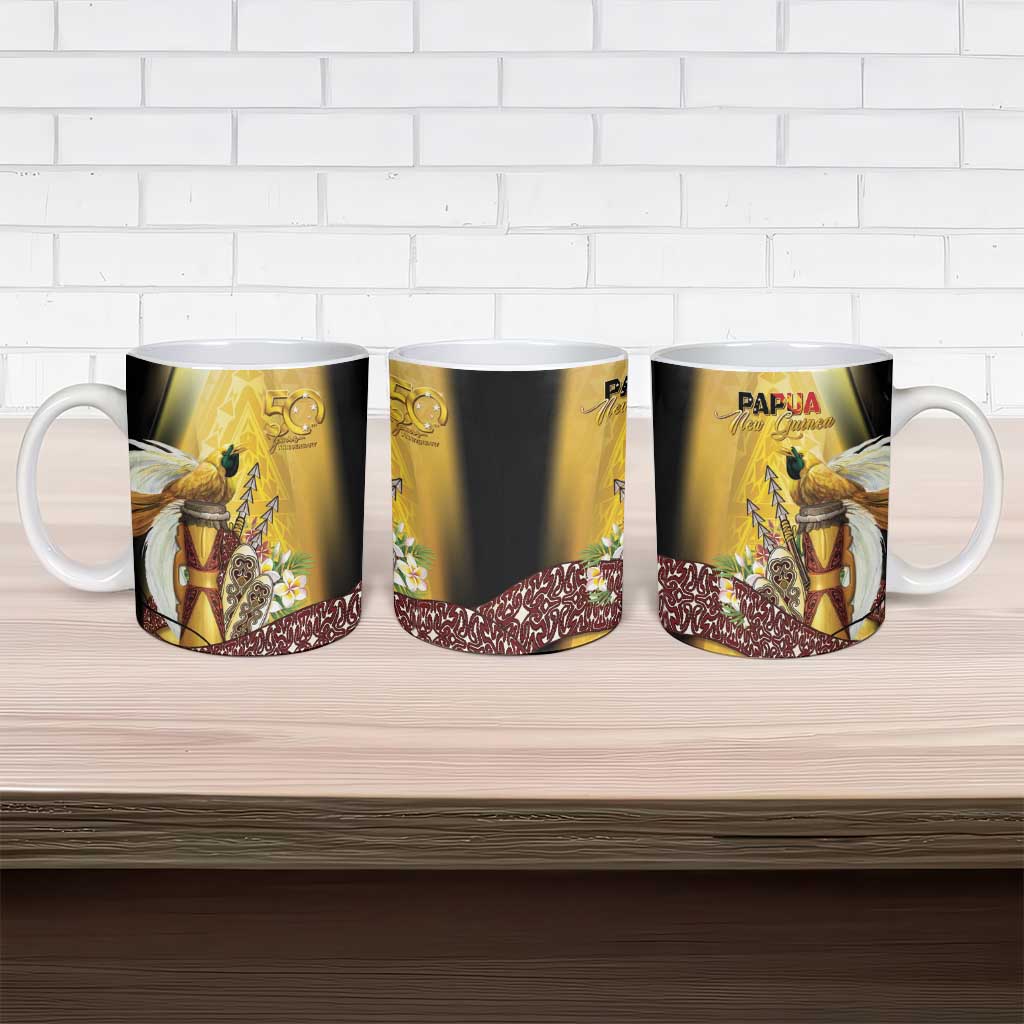 Papua New Guinea Ceramic Mug 50 Years Of Independence - Polynesian Pride