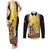 Papua New Guinea Couples Matching Tank Maxi Dress and Long Sleeve Button Shirt 50 Years Of Independence - Polynesian Pride