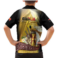 Papua New Guinea Family Matching Mermaid Dress and Hawaiian Shirt 50 Years Of Independence - Polynesian Pride