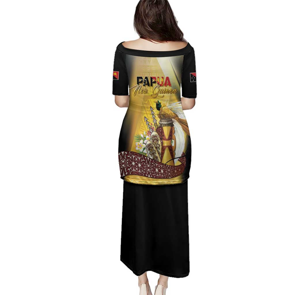 Papua New Guinea Family Matching Puletasi and Hawaiian Shirt 50 Years Of Independence - Polynesian Pride