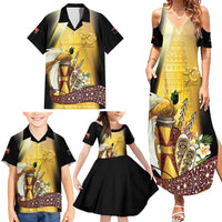 Papua New Guinea Family Matching Summer Maxi Dress and Hawaiian Shirt 50 Years Of Independence - Polynesian Pride
