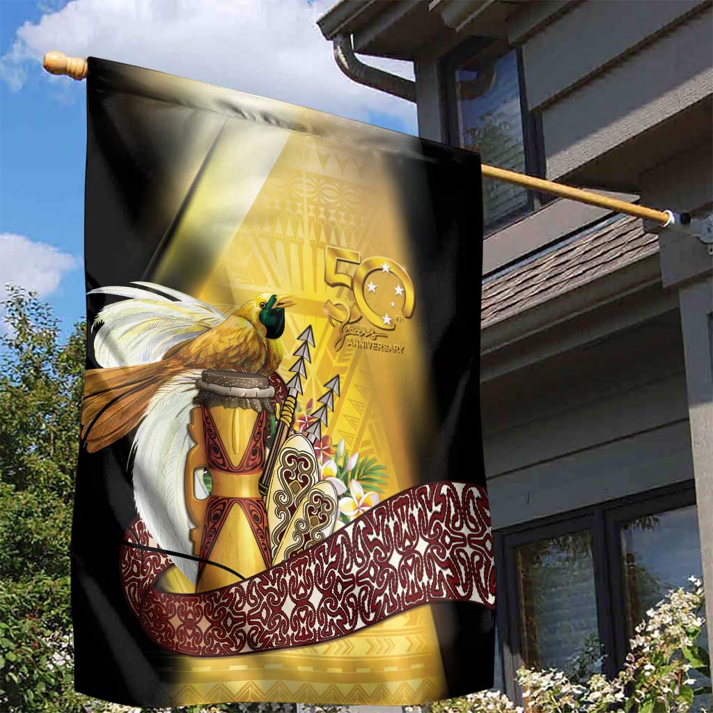 Papua New Guinea Garden Flag 50 Years Of Independence - Polynesian Pride