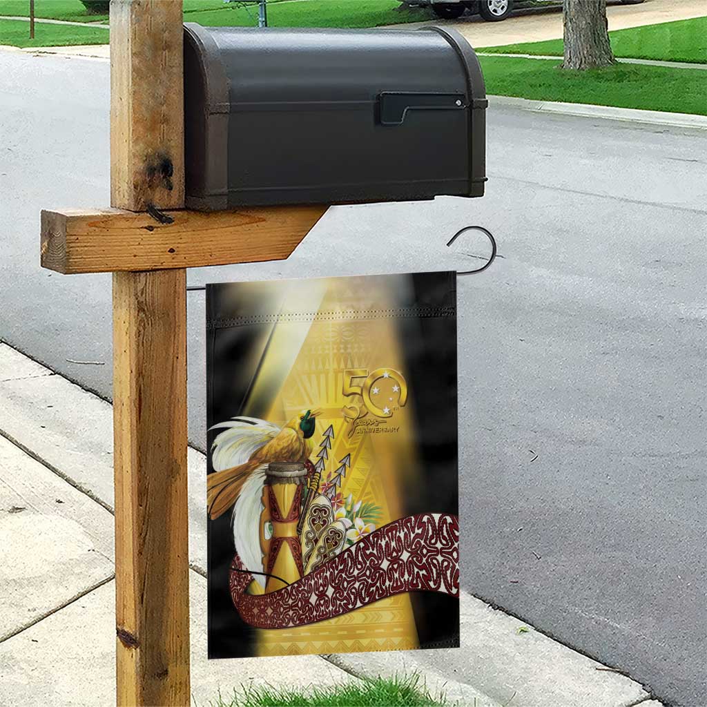 Papua New Guinea Garden Flag 50 Years Of Independence - Polynesian Pride