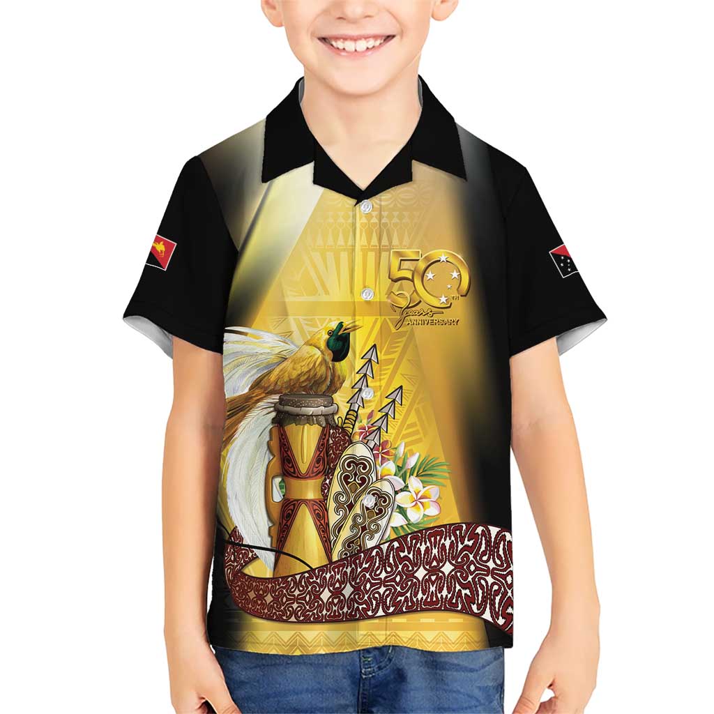 Papua New Guinea Hawaiian Shirt 50 Years Of Independence - Polynesian Pride