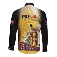 Papua New Guinea Long Sleeve Button Shirt 50 Years Of Independence - Polynesian Pride