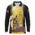 Papua New Guinea Long Sleeve Polo Shirt 50 Years Of Independence - Polynesian Pride