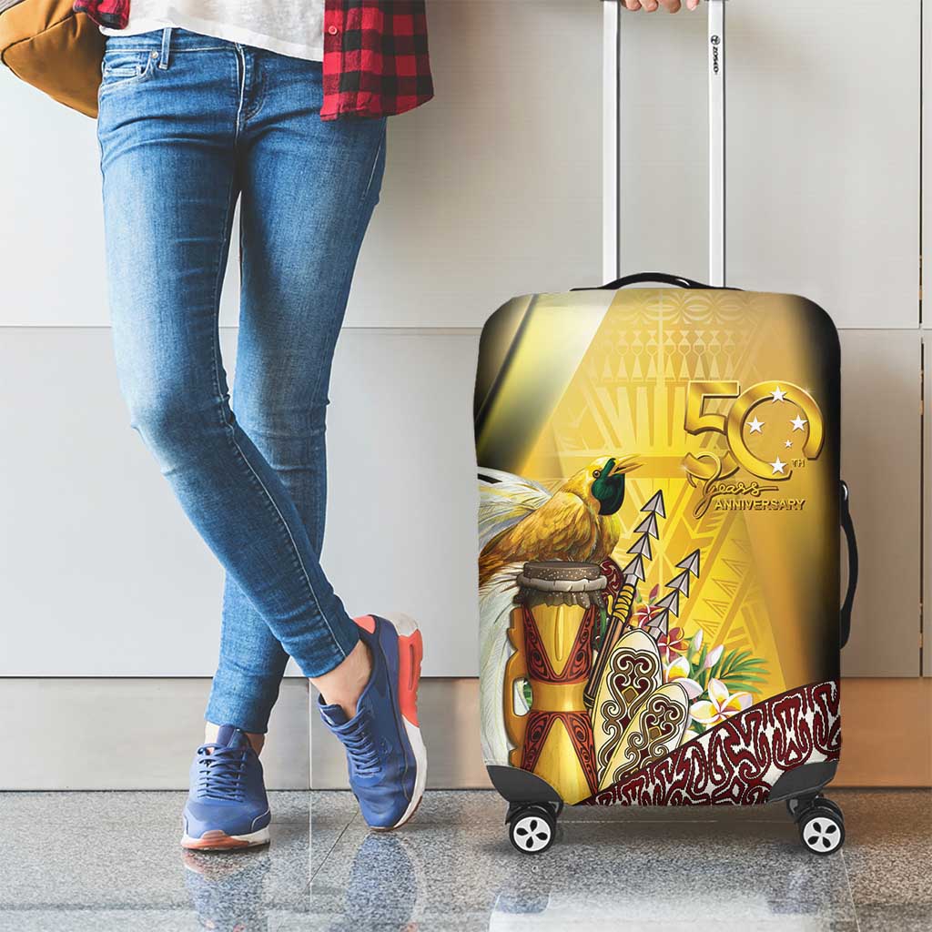 Papua New Guinea Luggage Cover 50 Years Of Independence - Polynesian Pride