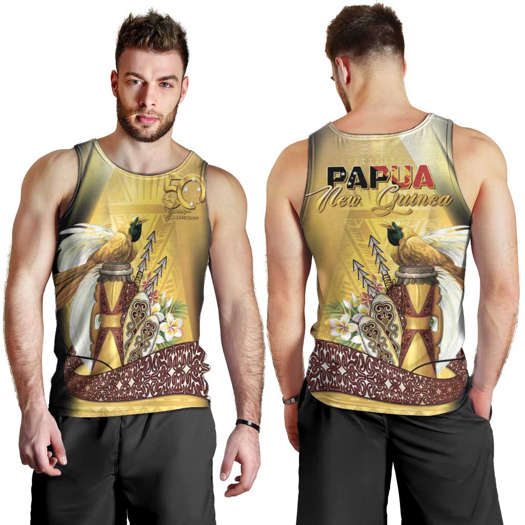 Papua New Guinea Men Tank Top 50 Years Of Independence - Polynesian Pride