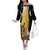 Papua New Guinea Off The Shoulder Long Sleeve Dress 50 Years Of Independence - Polynesian Pride