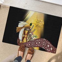 Papua New Guinea Rubber Doormat 50 Years Of Independence - Polynesian Pride