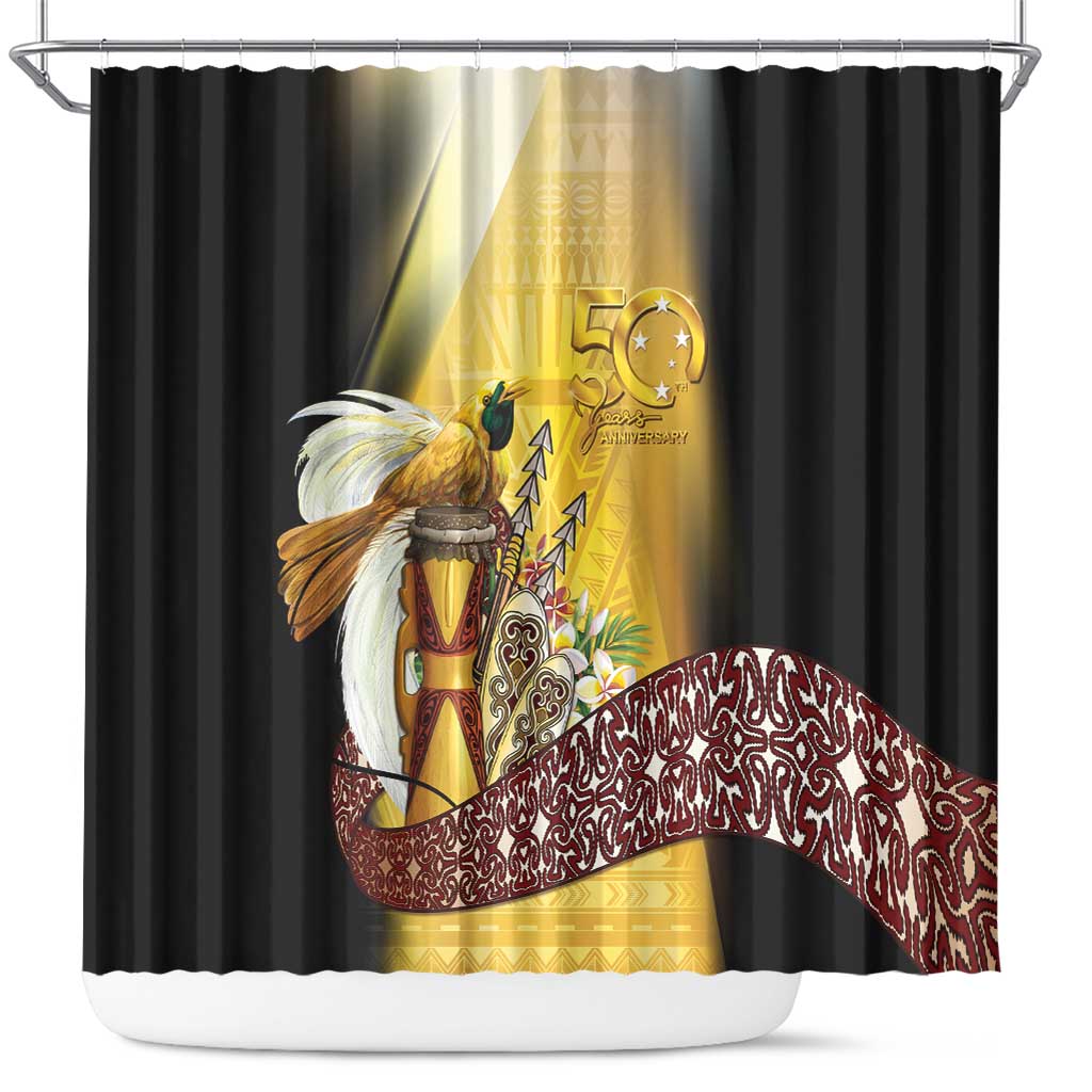 Papua New Guinea Shower Curtain 50 Years Of Independence - Polynesian Pride