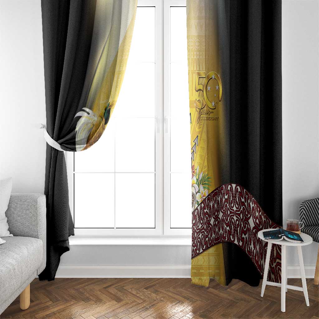 Papua New Guinea Window Curtain 50 Years Of Independence - Polynesian Pride