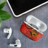 Papua New Guinea AirPods Case Birds Of Paradise With Aboriginal Pattern - Polynesian Pride