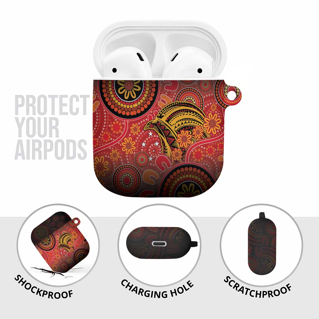 Papua New Guinea AirPods Case Birds Of Paradise With Aboriginal Pattern - Polynesian Pride
