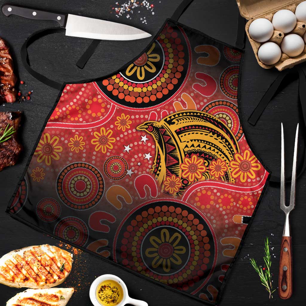 Papua New Guinea Apron Birds Of Paradise With Aboriginal Pattern - Polynesian Pride