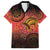 Papua New Guinea Family Matching Tank Maxi Dress and Hawaiian Shirt Birds Of Paradise With Aboriginal Pattern - Polynesian Pride