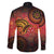 Papua New Guinea Family Matching Tank Maxi Dress and Hawaiian Shirt Birds Of Paradise With Aboriginal Pattern - Polynesian Pride