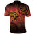 Papua New Guinea Polo Shirt Birds Of Paradise With Aboriginal Pattern - Polynesian Pride