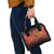Papua New Guinea Shoulder Handbag Birds Of Paradise With Aboriginal Pattern - Polynesian Pride
