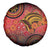 Papua New Guinea Spare Tire Cover Birds Of Paradise With Aboriginal Pattern - Polynesian Pride