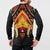 Papua New Guinea Independence Day Button Sweatshirt Tribal Mask - Polynesian Pride