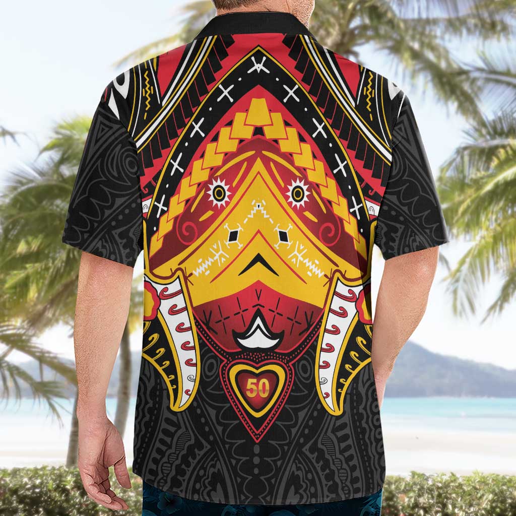 Papua New Guinea Independence Day Hawaiian Shirt Tribal Mask - Polynesian Pride
