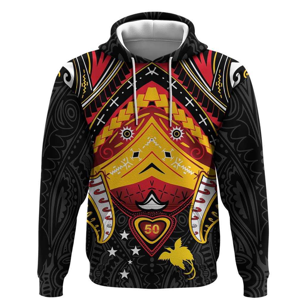 Papua New Guinea Independence Day Hoodie Tribal Mask - Polynesian Pride