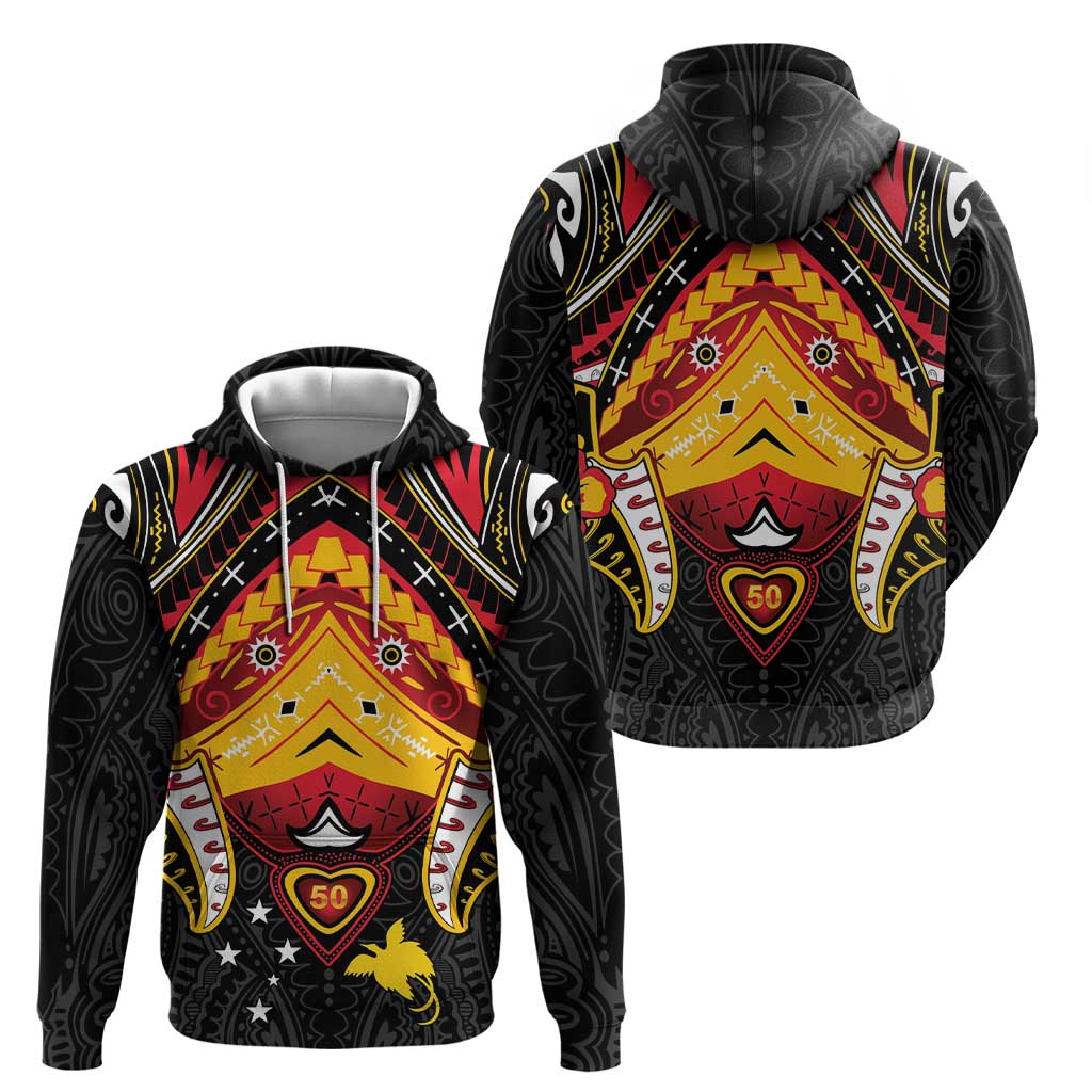 Papua New Guinea Independence Day Hoodie Tribal Mask - Polynesian Pride