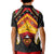 Papua New Guinea Independence Day Kid Polo Shirt Tribal Mask - Polynesian Pride