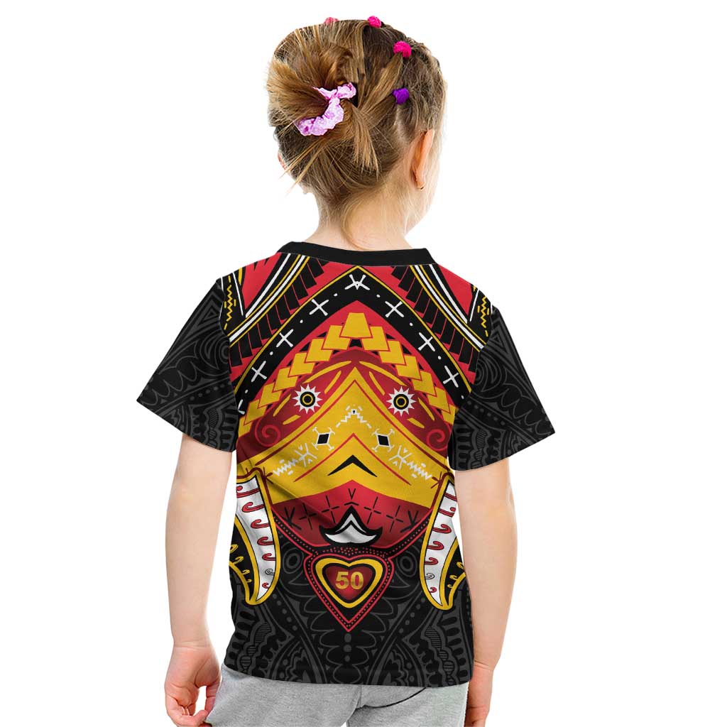 Papua New Guinea Independence Day Kid T Shirt Tribal Mask - Polynesian Pride