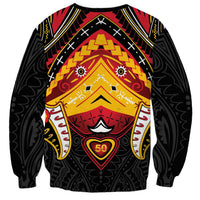 Papua New Guinea Independence Day Sweatshirt Tribal Mask - Polynesian Pride
