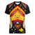 Papua New Guinea Independence Day Women V-Neck T-Shirt Tribal Mask - Polynesian Pride