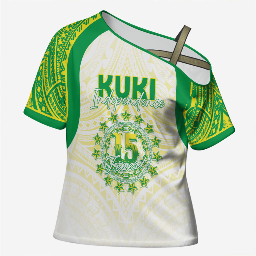Kuki Independence 2026 Cross Shoulder Shirt Cook Islands 15 Finest White Version