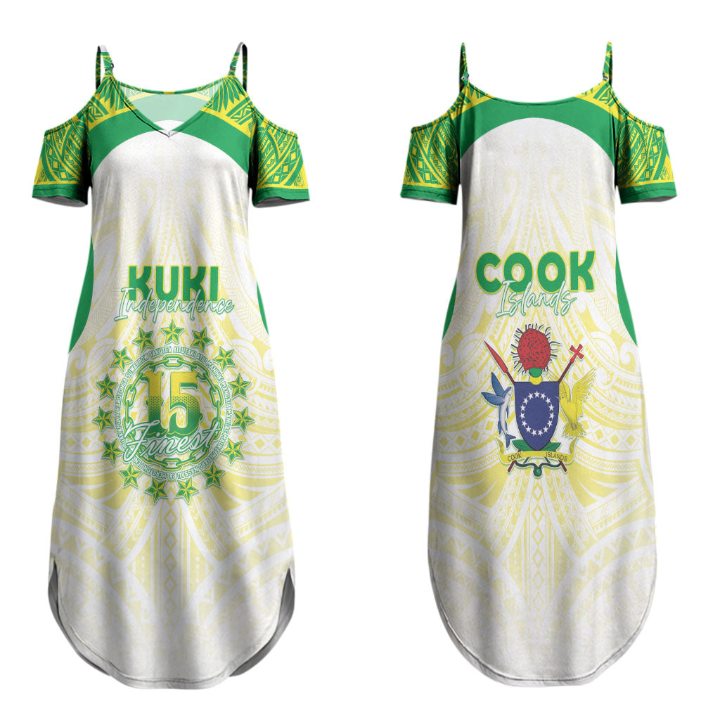 Kuki Independence 2026 Family Matching Summer Maxi Dress and Hawaiian Shirt Cook Islands 15 Finest White Version